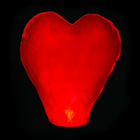  lampion szczęścia serce czerwone <br />LAMP1T