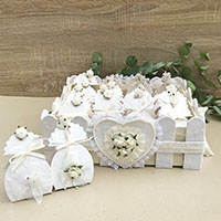  Dekoracja z pudełeczek weselnych
